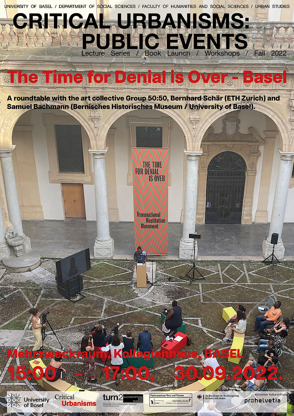 The time for denial is over, poster