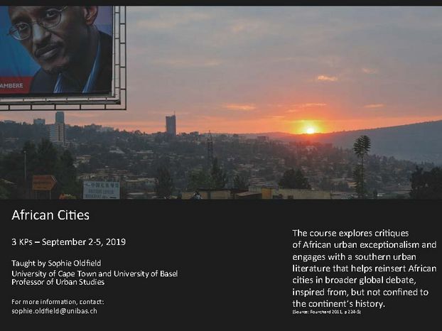. African Cities Flyer