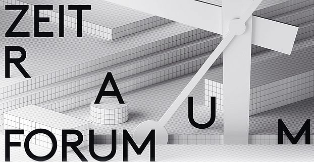 Zeit Raum Forum Poster in black and white